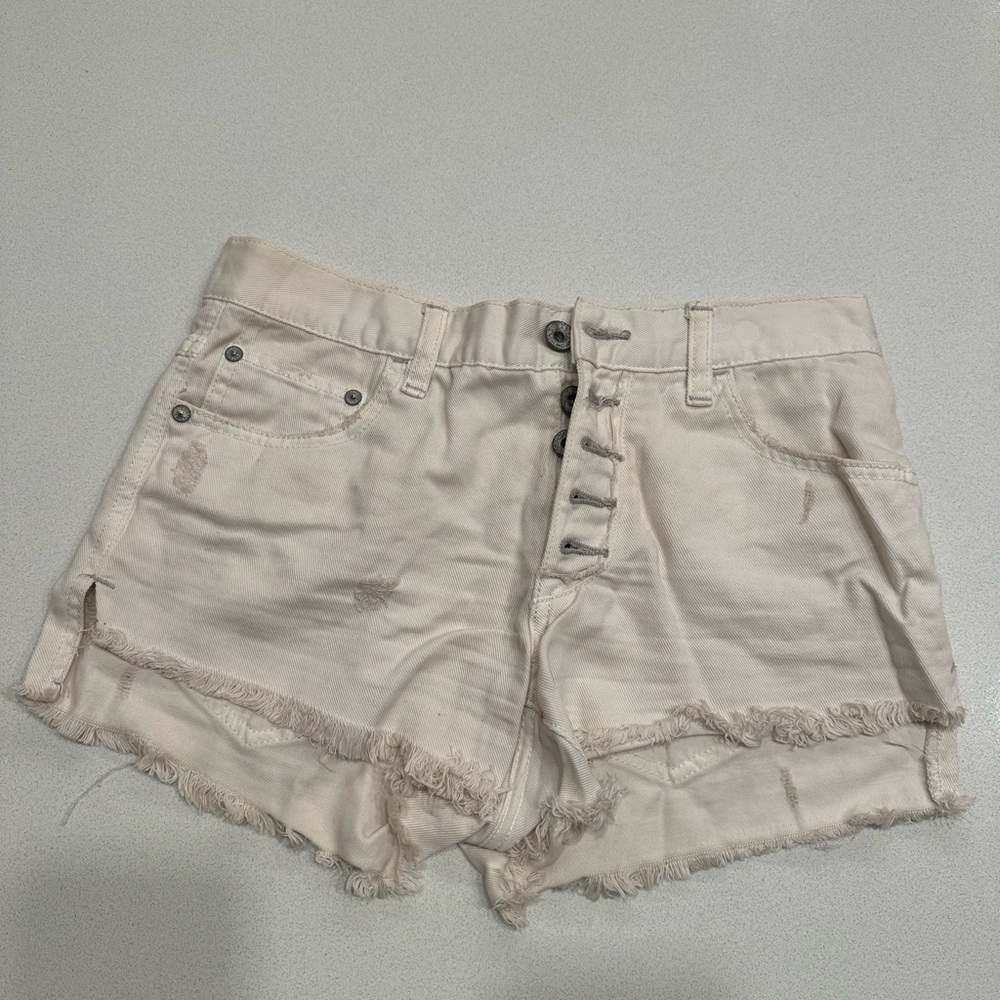 Free people off white shorts